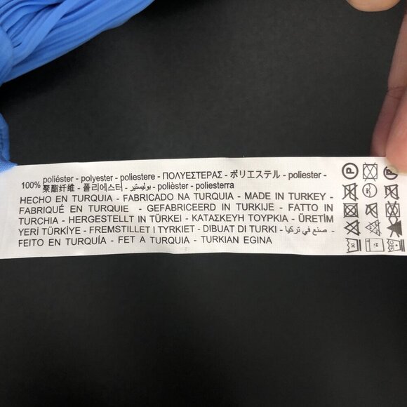 Zara Women's Sleeveless Pleated Top XS Blue Tie-Back Going Out Top Office Career - Picture 3 of 5